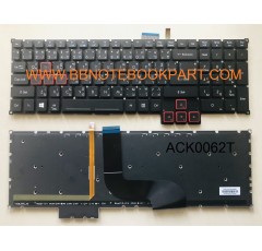 Acer Keyboard คีย์บอร์ด PREDATOR 17 15 G9-591 G9-592 G9-593  / G9-791 G9-792 G9-793  ภาษาไทย อังกฤษ 